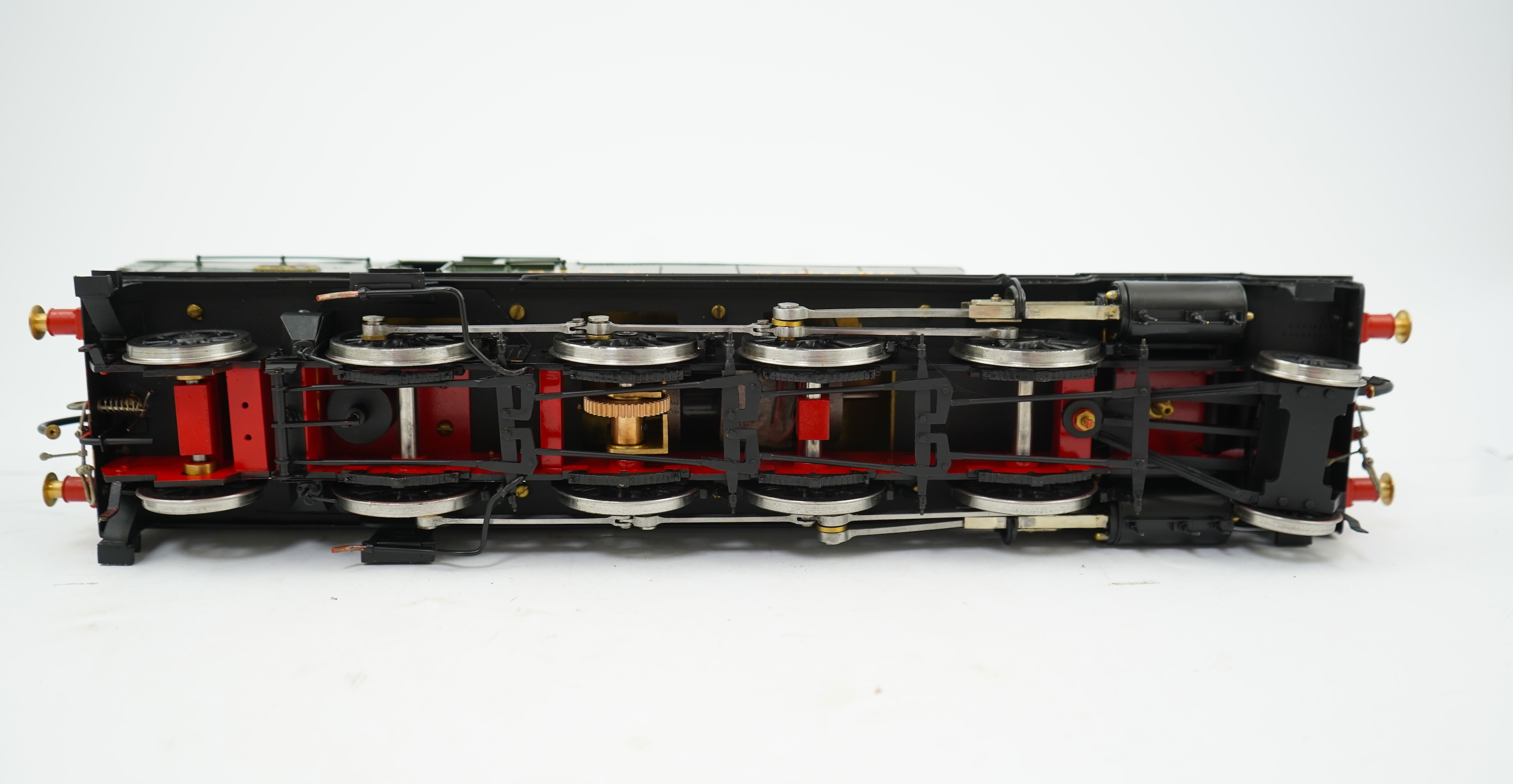 A Gauge One model of GWR Class 72xx, 7200, 2-8-2T locomotive, powered for two rail operation.